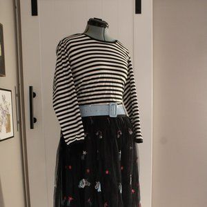 Vixen by Micheline Pitt Troublemaker Top Black and WHite